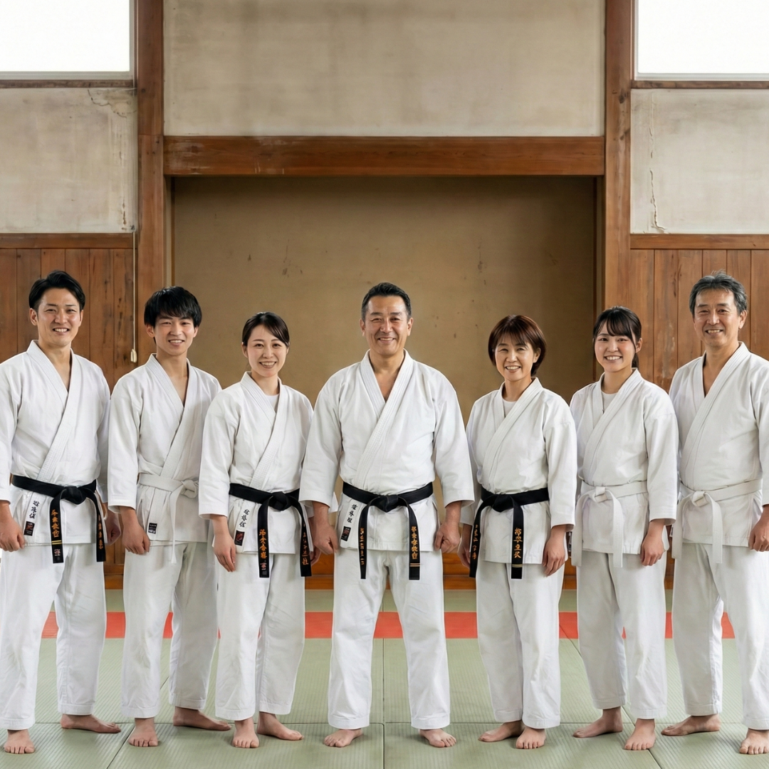笑顔の道場生たち