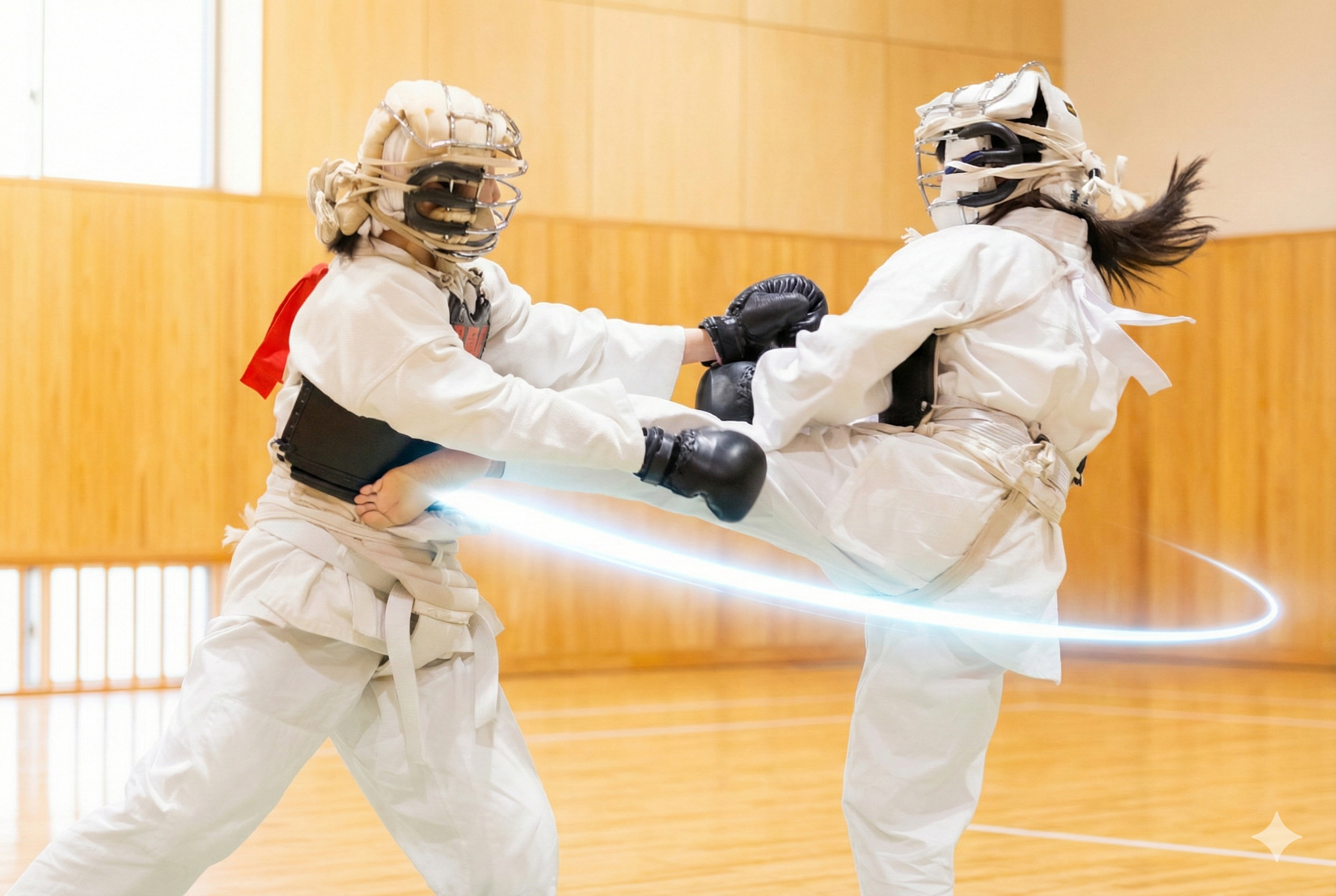 日本拳法の稽古風景